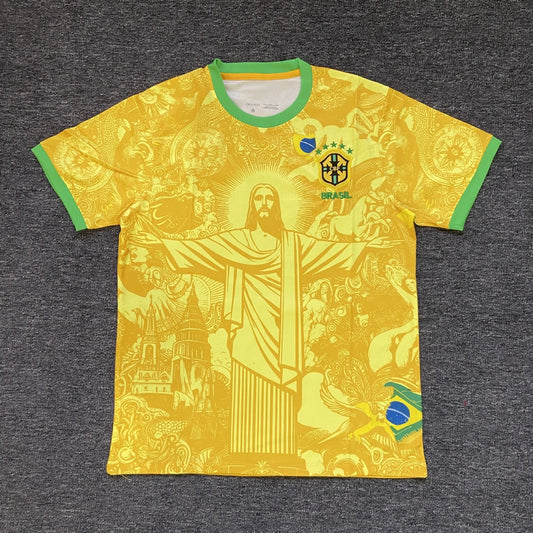 Cristo Dourado – Maillot Concept Brésil ✝️🇧🇷💛 - Kitzcept