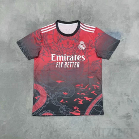 Crimson Dynasty – Maillot Concept Real Madrid 🐲🔥 Kitzcept
