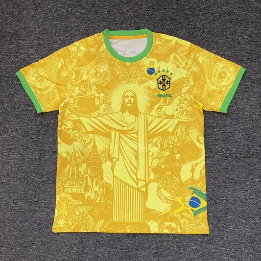 Cristo Dourado – Maillot Concept Brésil ✝️🇧🇷💛 - Kitzcept